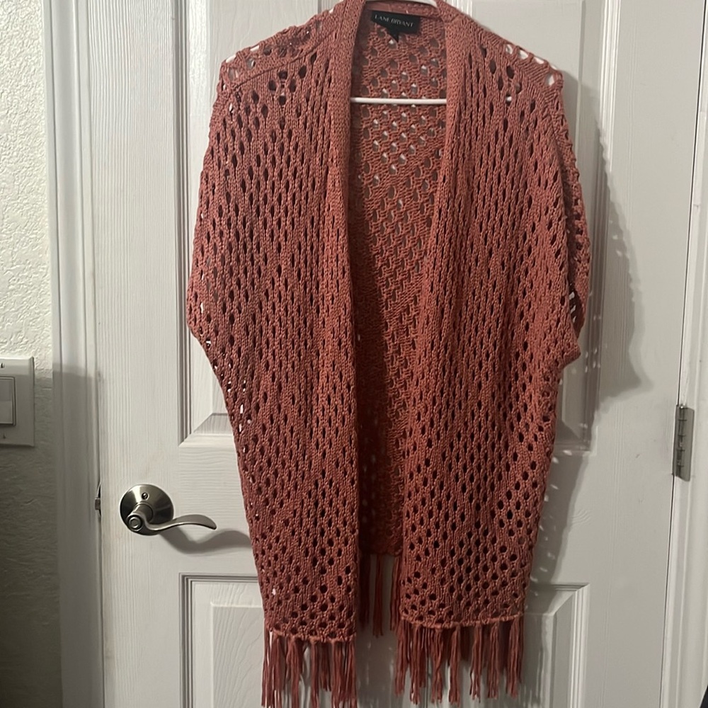 Lane Bryant Hollowed Out Cardigan